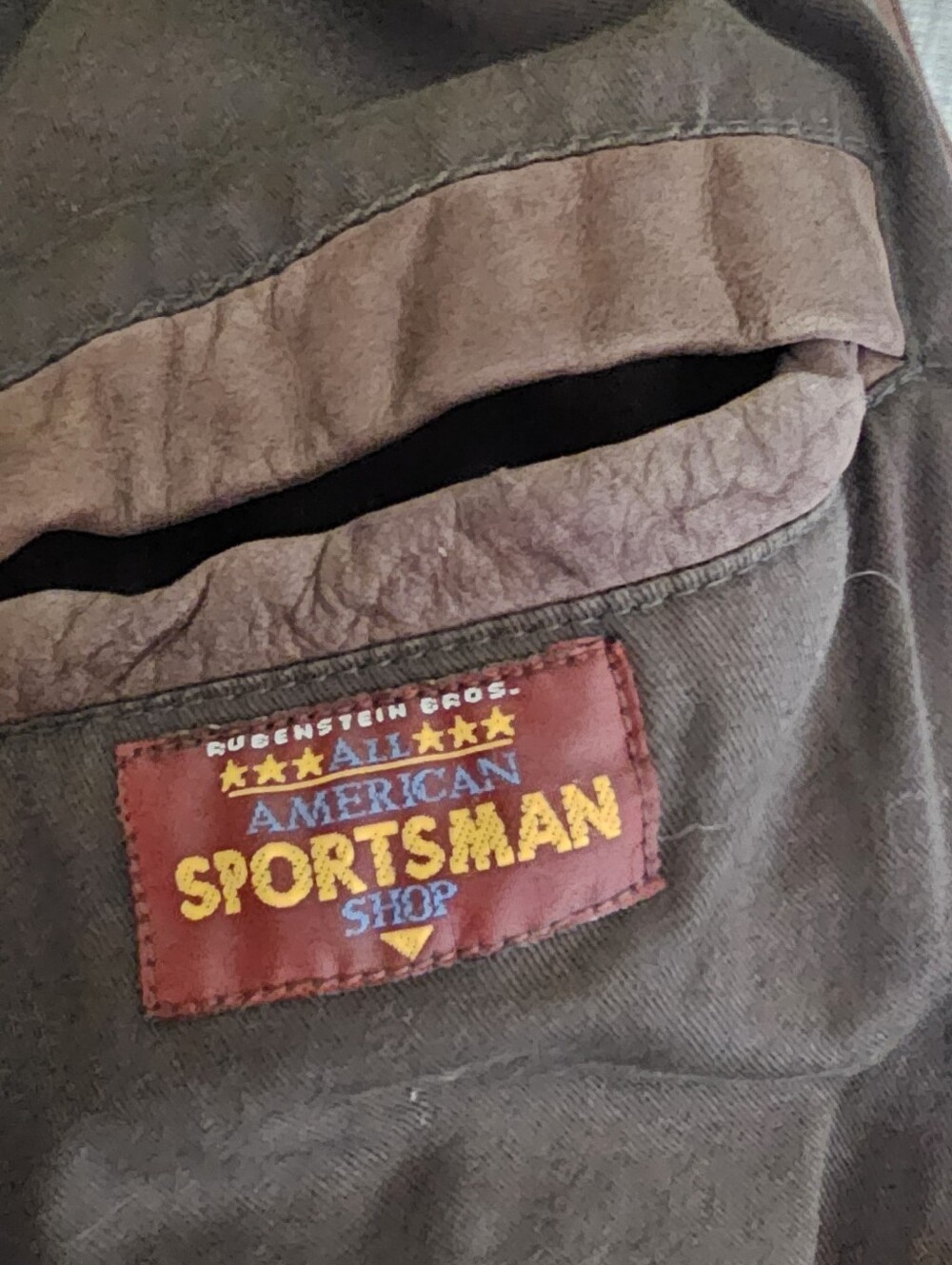 All American Sportsman Shop Jacket - Olive with Red Patch